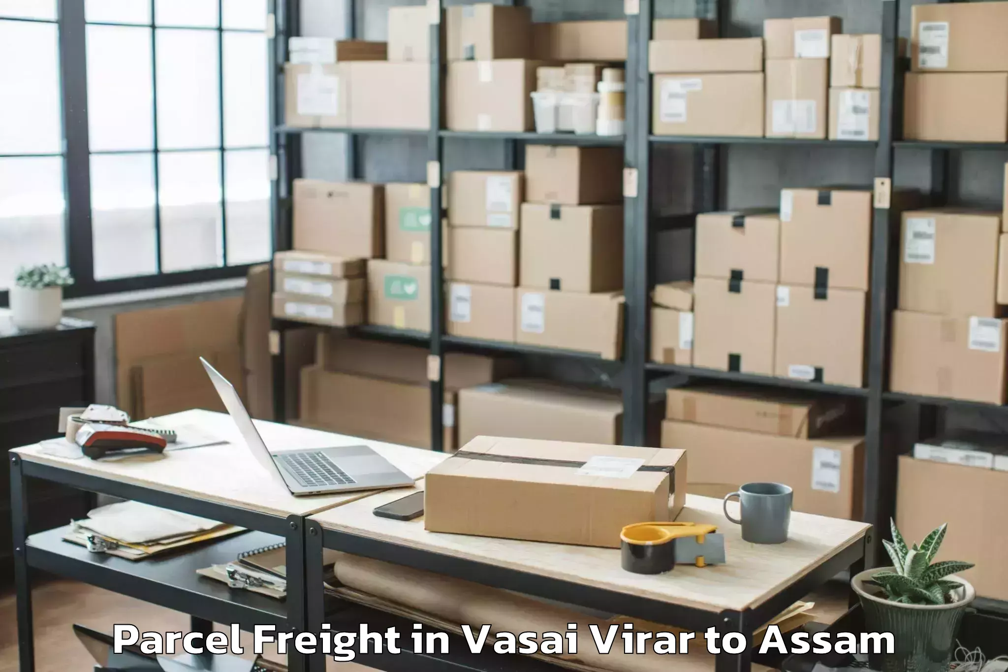 Easy Vasai Virar to Borjhar Airport Gau Parcel Freight Booking